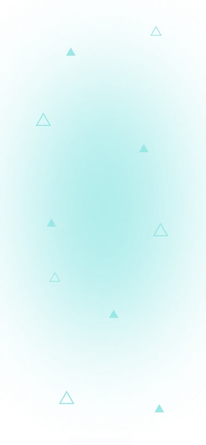 淺藍色與薄荷綠漸層背景，帶有漂浮的幾何三角形形狀。