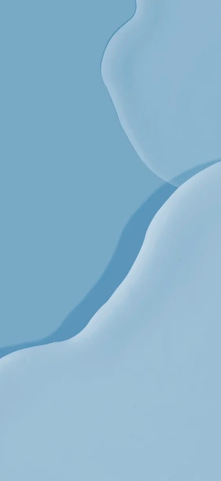 Ondas y curvas fluidas abstractas en color azul claro con estilo minimalista.