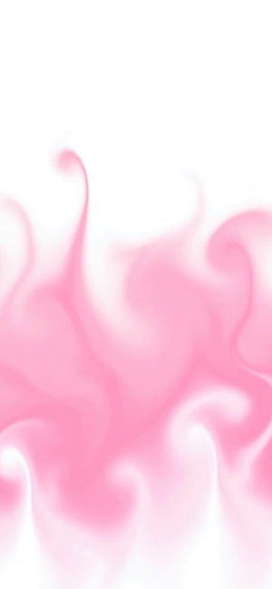 미니멀한 감성의 부드러운 핑크와 화이트 추상 유체 연기 소용돌이.