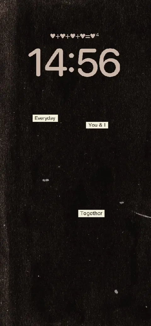 ヴィンテージ風のザラザラした質感とカスタマイズ可能なテキストボックスが特徴の黒い壁紙テンプレート。