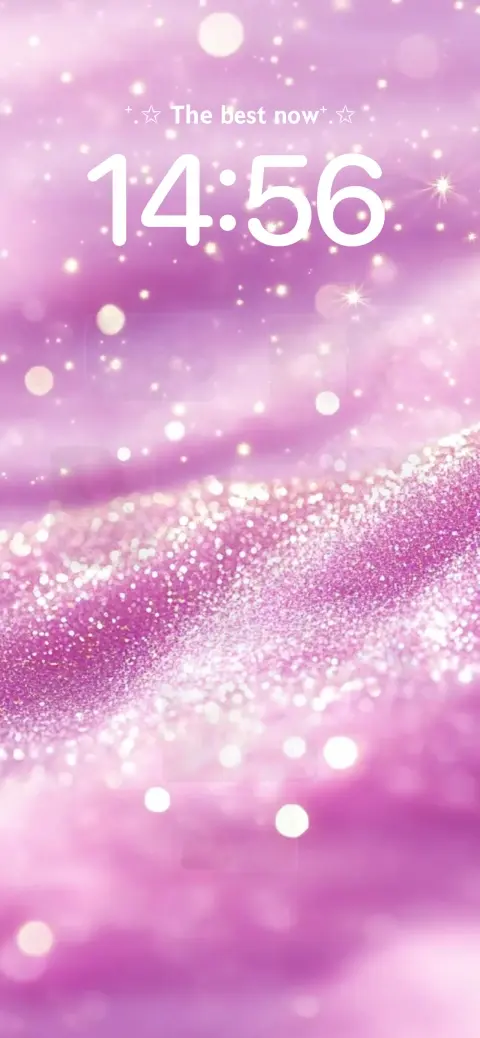 Rosa glitzernder Hintergrund, anpassbare Vorlage für ein Live-Wallpaper.