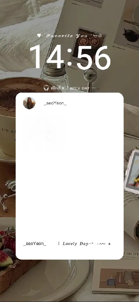 Plantilla de fondo animado con temática de café y brunch, con un marco central personalizable para fotos.