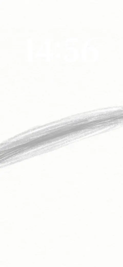 Abstract grey brushstroke on white background minimalist live wallpaper template for mobile home screens.